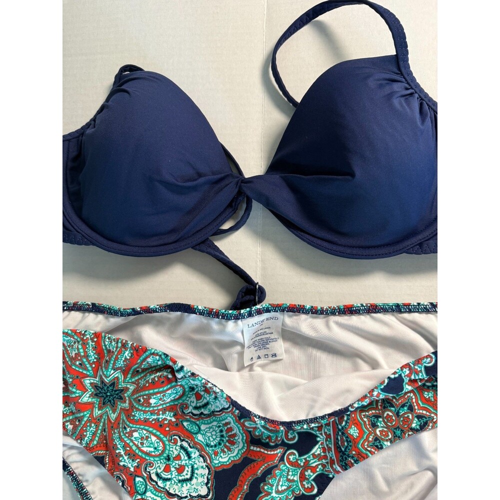 Womens Swimsuit 7 Piece Lot Size Large 2-Piece Sets Land's End 3 piece and mixed - Picture 11 of 16